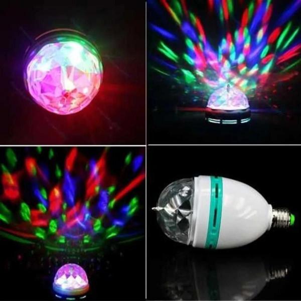 Imagem de Lâmpada Led Globo Colorido Giratório Para Festa Discoteca Dj