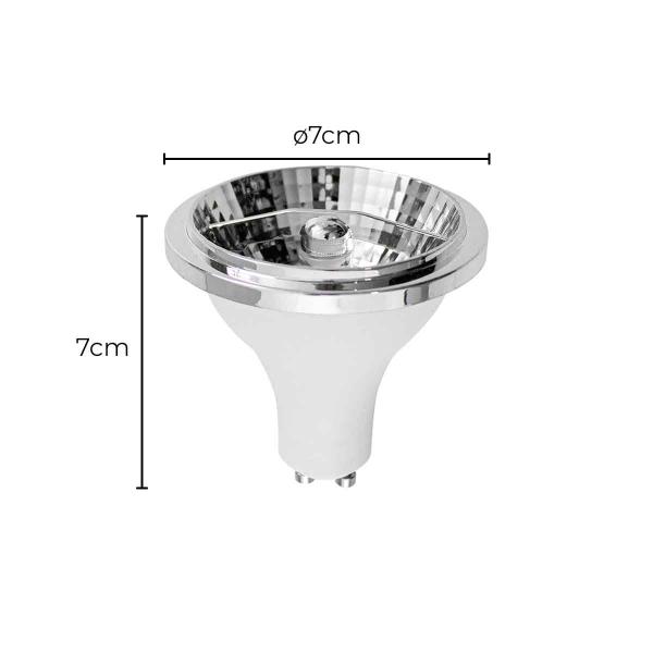 Imagem de Lâmpada LED GU10 AR70 4,8W 12º Luz Neutra IRC95 Nordecor 1136 ST2278