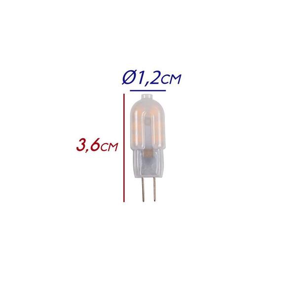 Lâmpada LED Halopin G4 2W Branco Quente 220V L04927 Starlux St2273 Imagem de Lâmpada LED Halopin G4 2W Branco Quente 220V L04927 Starlux St2273