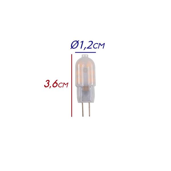 Lâmpada LED Halopin G4 2W Branco Quente 220V L04927 Starlux St2273 Imagem de Lâmpada LED Halopin G4 2W Branco Quente 220V L04927 Starlux St2273