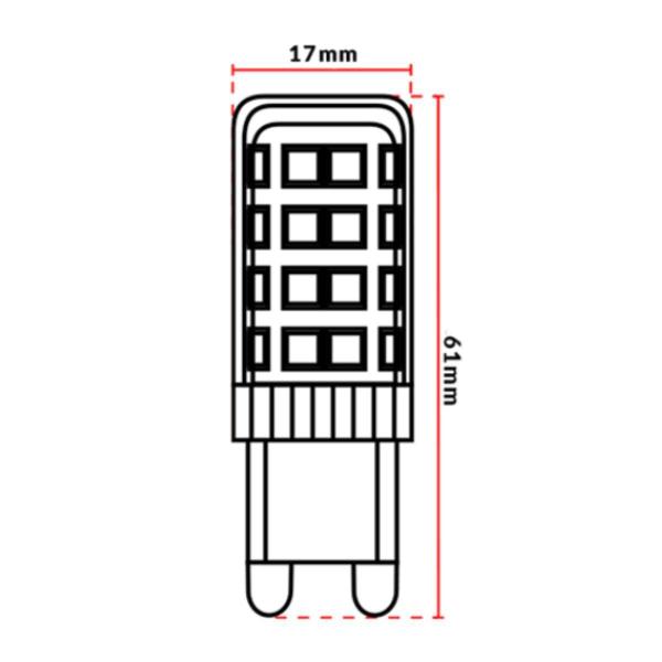 Imagem de Lâmpada Led Luxpin Avant Lac 4W 2700k G9 220V 5 Unidades