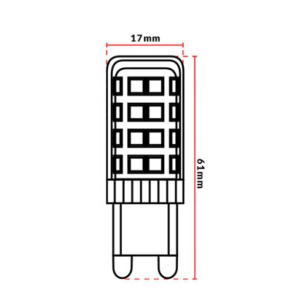 Imagem de Lâmpada Led Luxpin Avant Lac 4W 2700k G9 220V