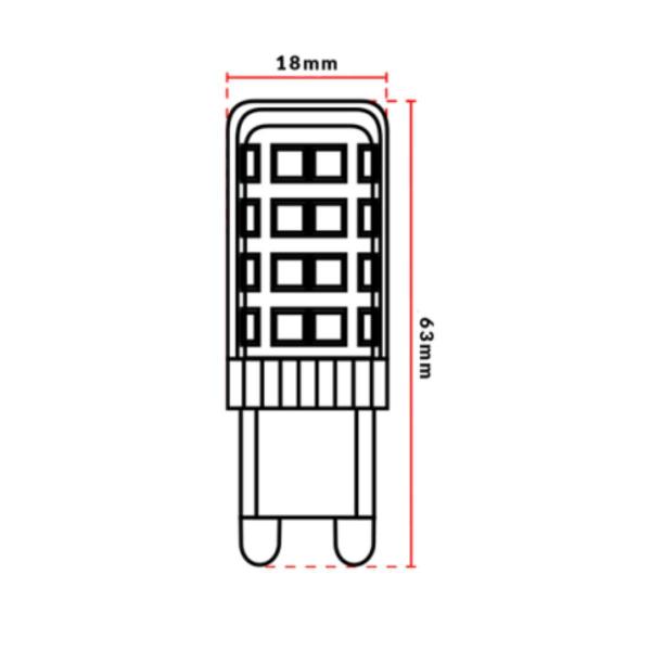 Lâmpada Led Luxpin Point Avant 8W 6500K G9 220V Imagem de Lâmpada Led Luxpin Point Avant 8W 6500K G9 220V