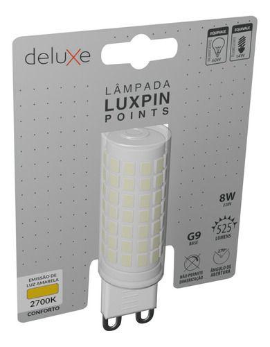 Imagem de Lâmpada Led Luxpin Points G9 8w 110v Quente 2700k Avant