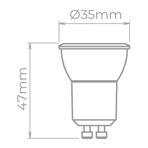 Imagem de Lampada led mini dicroica 3w branco frio 6500k bivolt gu10 - stella