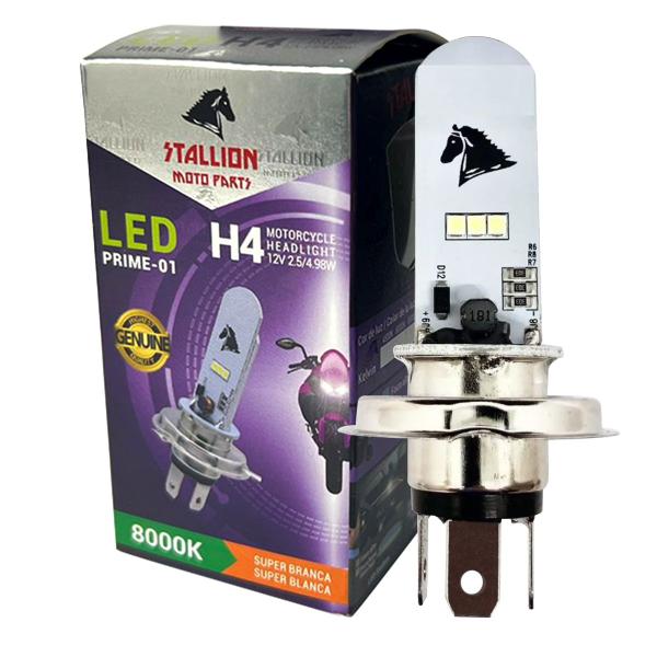 Imagem de Lampada LED Moto H4 Super Branco Efeito Xenon 8000k Cg Ybr