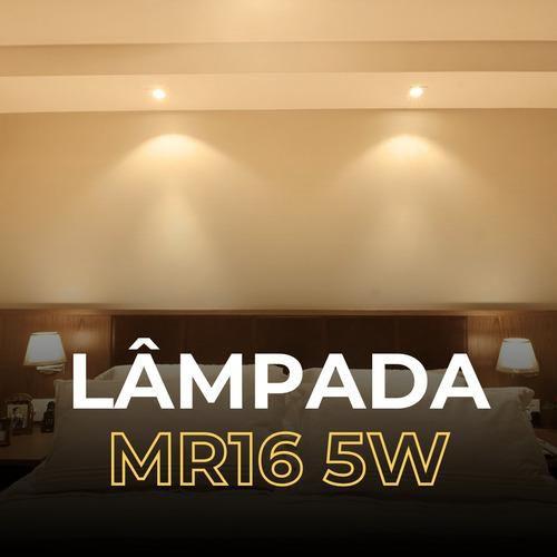 Imagem de Lâmpada Led Mr16 Dicroica 5w Branco Quente Frio Teto