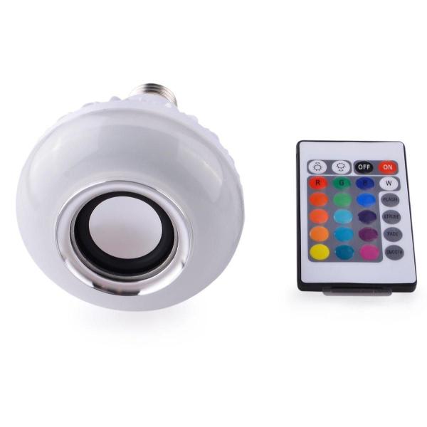 Imagem de Lâmpada Led Music Bluetooth Rgb 12w Com Controle Remoto