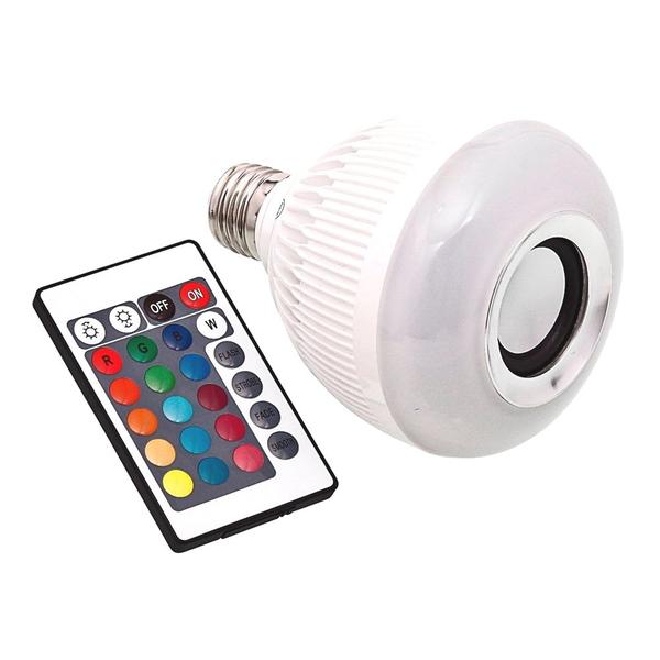 Imagem de Lâmpada Led Musical Bluetooth Luzes Rgb Controle Remoto