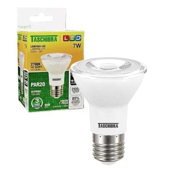 Imagem de Lâmpada Led Par 20 2700k Branco Quente Área Externa E27 IP65 Taschibra Bivolt