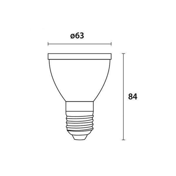 Imagem de Lâmpada Led Par 20 4,8w 2700k Amarela Blumenau Iluminação