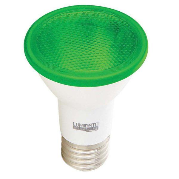 Lâmpada LED PAR 20 6W Verde IP65 Bivolt Luminatti Imagem de Lâmpada LED PAR 20 6W Verde IP65 Bivolt Luminatti