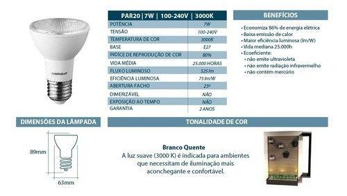 Imagem de Lâmpada Led Par 20 7w 2700k Bivolt E27 Lorenzetti