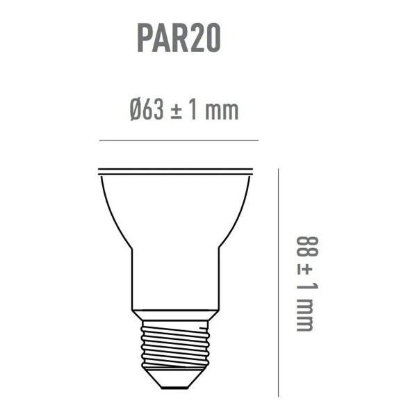 Imagem de Lâmpada Led PAR20 6W 3000K Ourolux