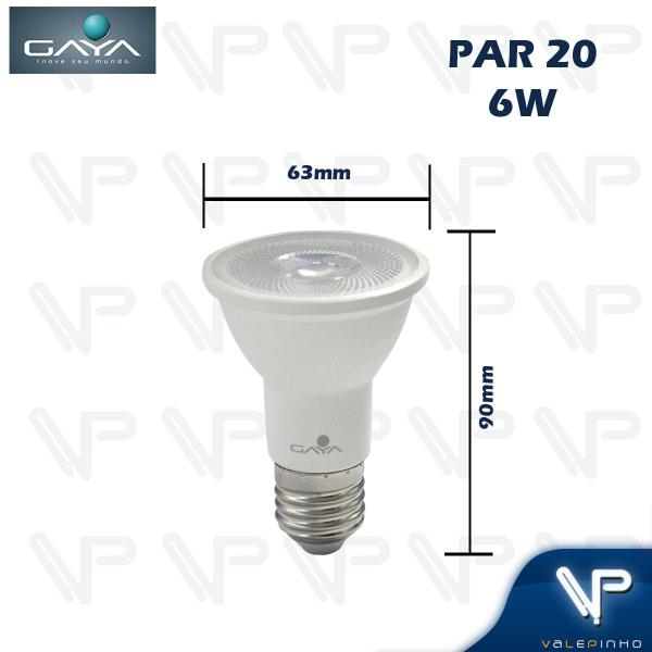 Imagem de Lâmpada led par20 6w 6500k(branco frio)e27 bivolt kit10