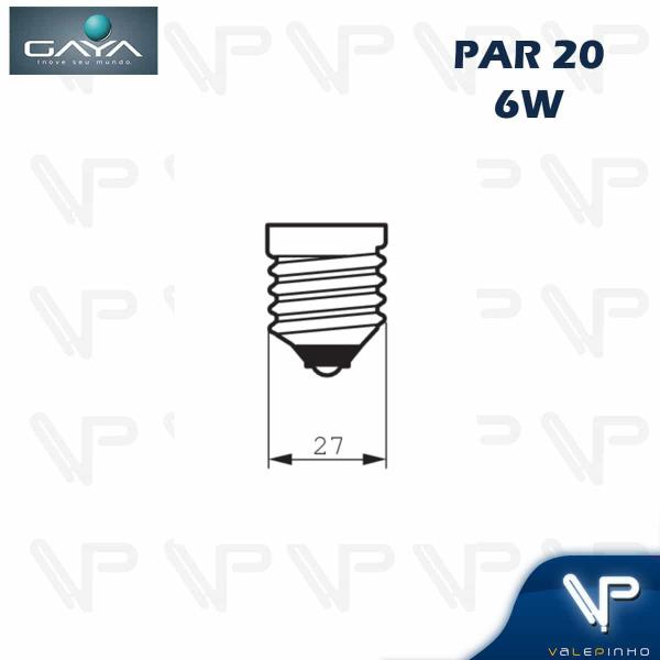 Imagem de Lâmpada led par20 6w 6500k(branco frio)e27 bivolt kit10