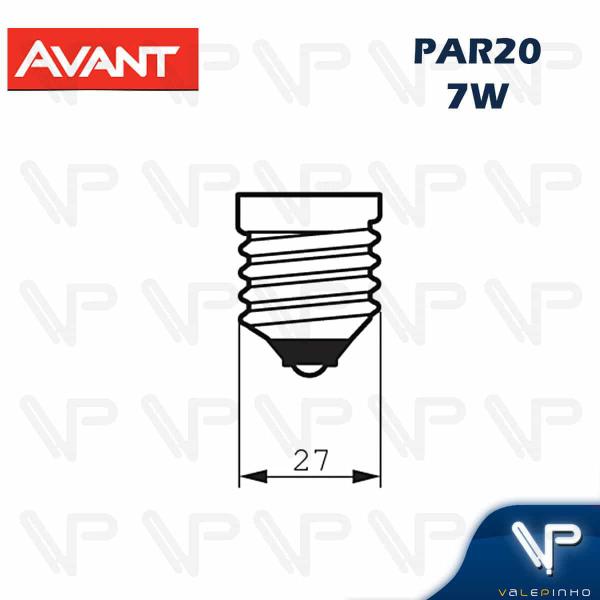 Imagem de Lâmpada led par20 7w 3000k(branco quente)e27 bivolt kit10