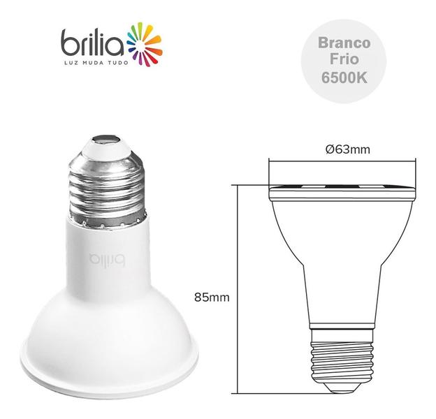 Imagem de Lâmpada Led Par20 7W Bivolt E27 Frio 6500K 38º Graus