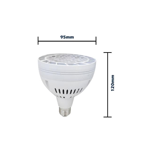 Lâmpada led par30 43w 45g 3000k(branco quente)e27 bivolt - LuzSollar Imagem de Lâmpada led par30 43w 45g 3000k(branco quente)e27 bivolt