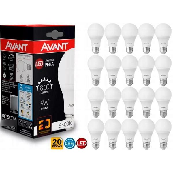 Imagem de Lampada Led Pera 9W Avant 20 Unidades