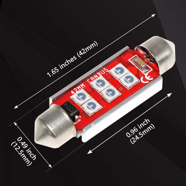 Imagem de Lâmpada LED PHINLION Super Bright 212-2 3030 6-SMD 500lm azul