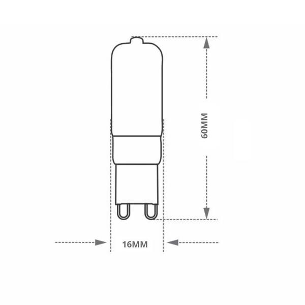 Imagem de Lâmpada Led Pix G9 2W Leitosa 6500K Luz Fria 110V