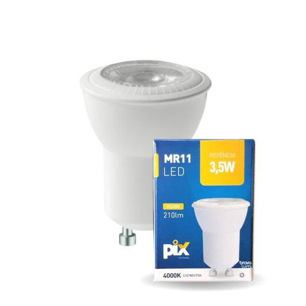 Lâmpada Led Pix Mini Dicroica Mr11 3,5W Bivolt 4000K Neutro Imagem de Lâmpada Led Pix Mini Dicroica Mr11 3,5W Bivolt 4000K Neutro
