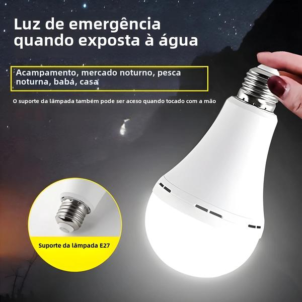 Imagem de Lâmpada LED Portátil De Emergência 7W 9W 12W 15W Carregamento De Economia De Energia Para Falha De