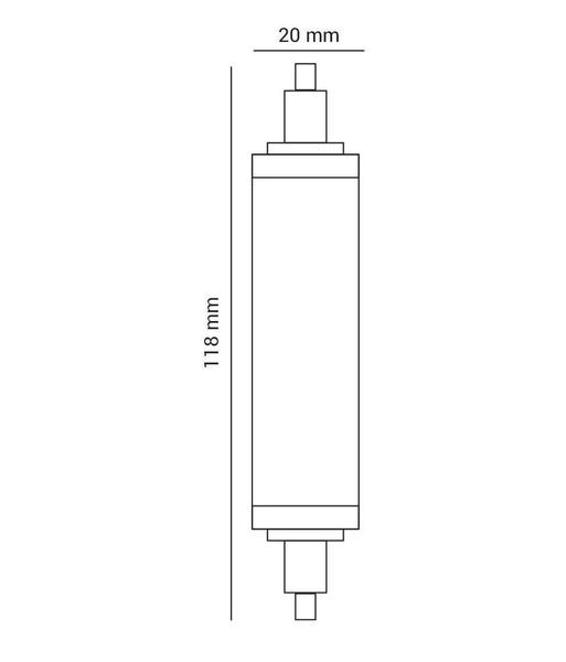 Imagem de Lâmpada Led R7S 10W Bivolt Branco Neutro 118Mm