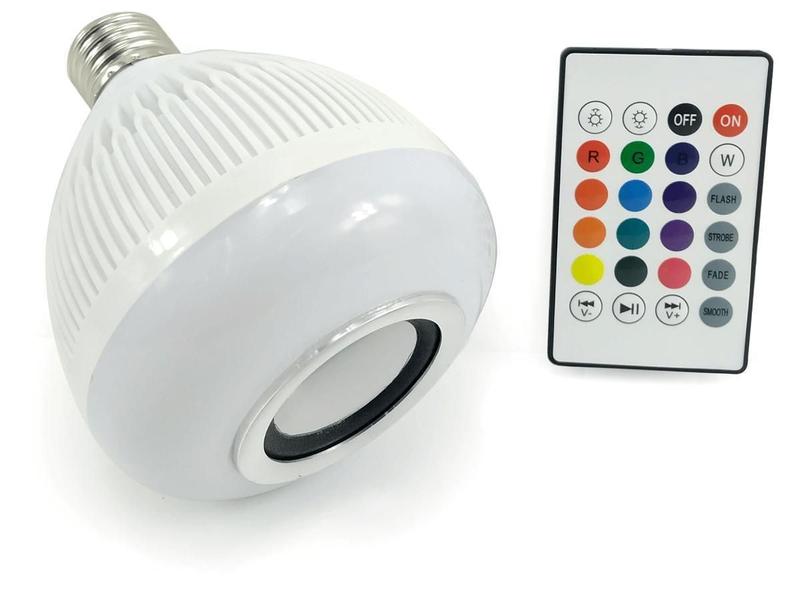 Imagem de Lâmpada Led Rgb Musical Bluetooth 3W  E Controle Remoto