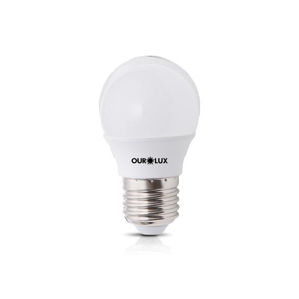 Imagem de Lâmpada LED S30 Bolinha 4 watts Bivolt 2700K Branco Morno OUROLUX 