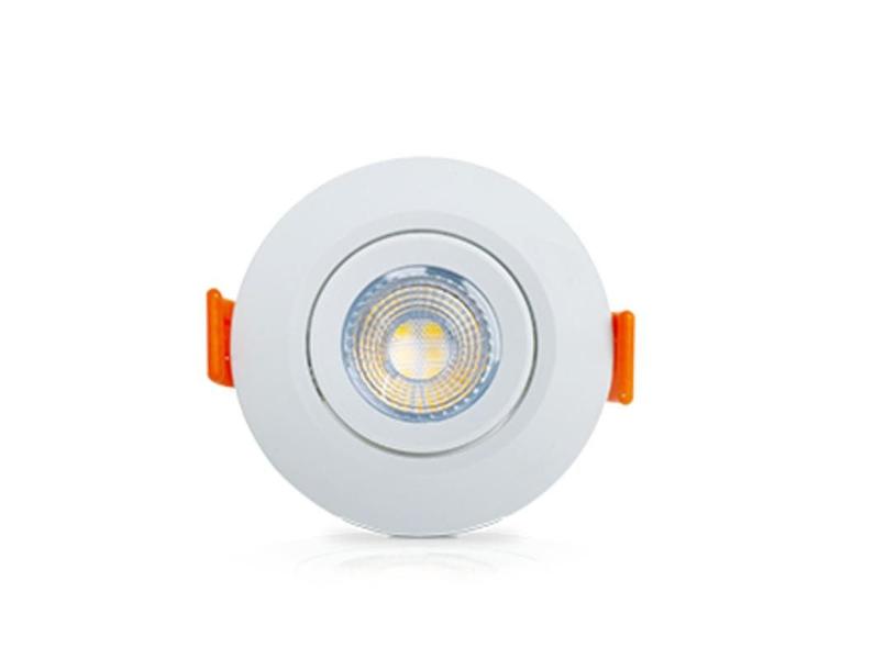 Imagem de Lâmpada Led Spot Redondo Branco  5W Luz Amarela 3000K - Ourolux