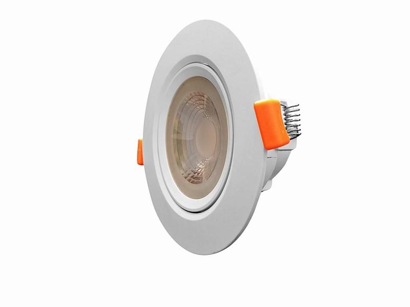 Imagem de Lâmpada Led Spot Redondo Branco  5W Luz Amarela 3000K - Ourolux