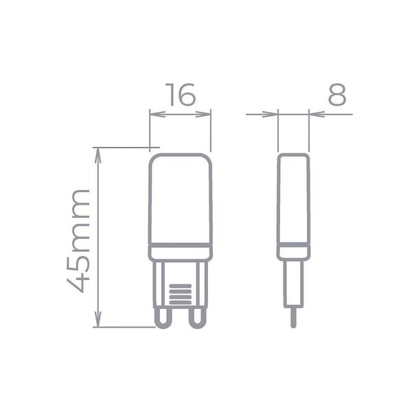 Imagem de Lâmpada Led Stella Halopin 1,7W G9 220V 3000K