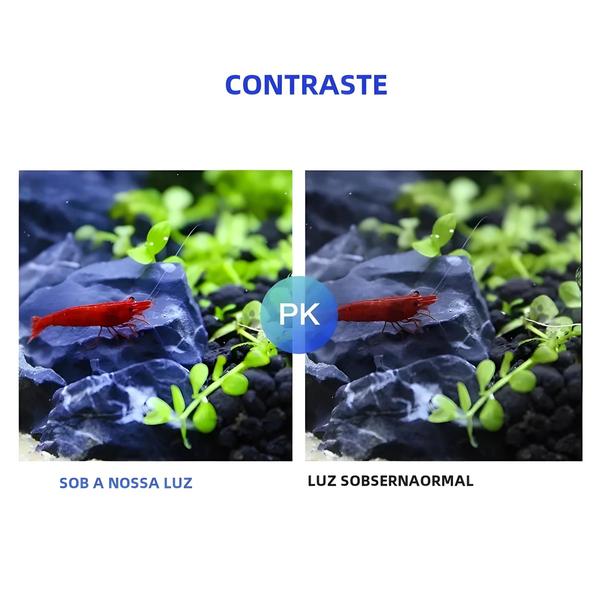 Imagem de Lâmpada LED Super Fina para Aquário - À Prova D'Água com Clipe para Crescimento de Plantas