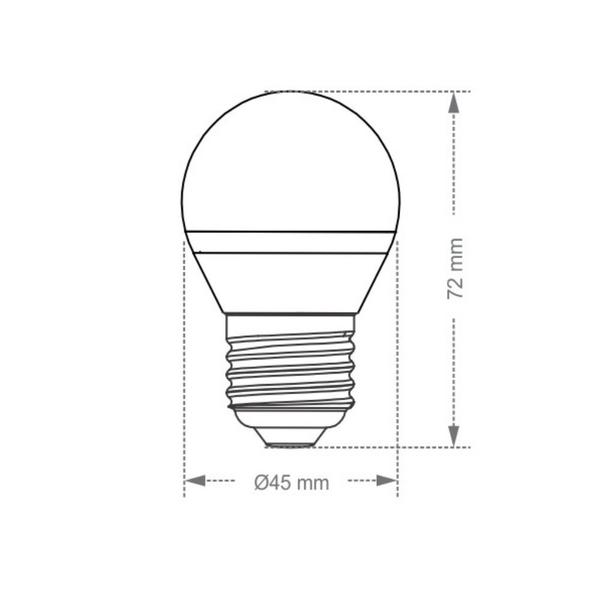 Imagem de Lâmpada Led Taschibra Bolinha TBL 1W Colorida E27 220V