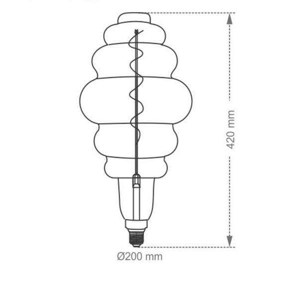 Imagem de Lâmpada Led Taschibra Filamento Giant Colméia E27 Bivolt