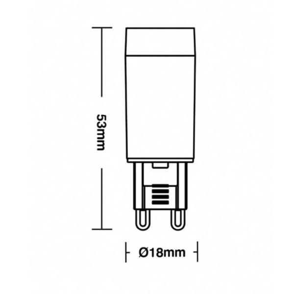 Imagem de Lâmpada Led Taschibra G9 200 / 25 3000K Autovolt