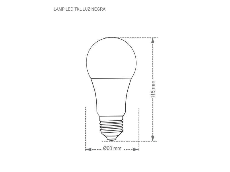 Imagem de Lâmpada Led Taschibra Luz Negra 7W Autovolt E27