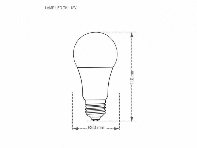 Imagem de Lâmpada LED Taschibra TKL 12V 9W - Autovolt 110V-220V Base 1xE27