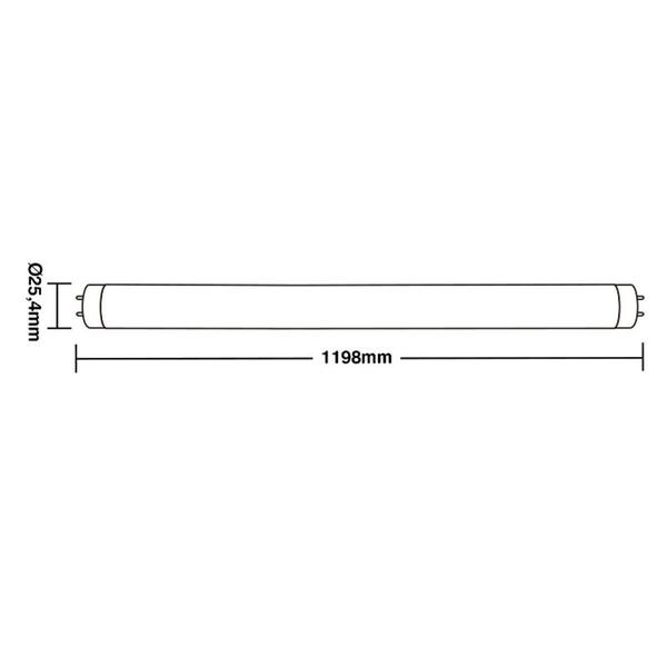 Imagem de Lâmpada Led Taschibra Tubo Led 40 20W T8 Bivolt