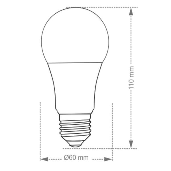 Imagem de Lâmpada Led TKL 60  9 Watts 6500K - 11080248 - TASCHIBRA