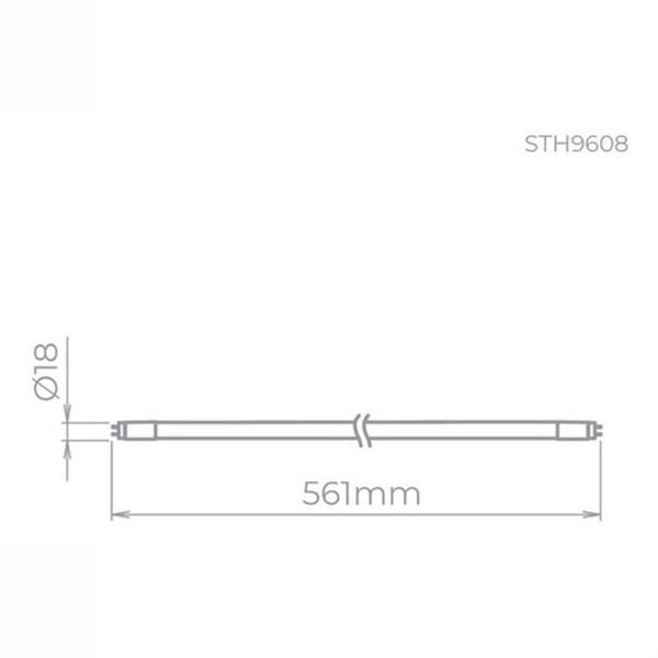 Imagem de Lâmpada Led Tubular T5 9w 55cm 3000k Luz Quente Stella