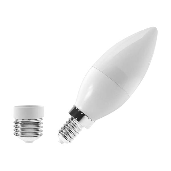 Imagem de Lâmpada led vela balão leitosa e14 4,7w 3000k bivolt - embu led