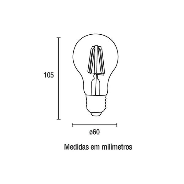 Imagem de Lâmpada Leitosa Led Blumenau A60 4W E27 Bivolt 2200K Luz Amarela