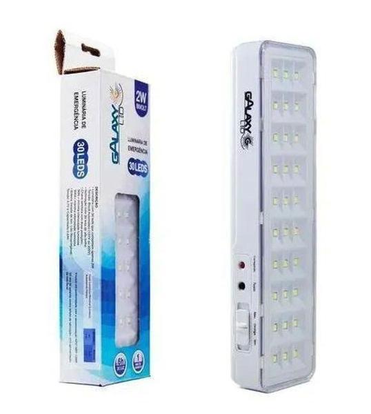 Imagem de Lâmpada luminária luz emergência recarregavel led 2w bivolt - Galaxyled