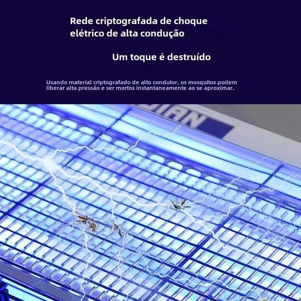 Imagem de Lampada Mata-Mosquitos e Moscas - Armadilha Doméstica para Restaurantes, Hotéis e Lojas