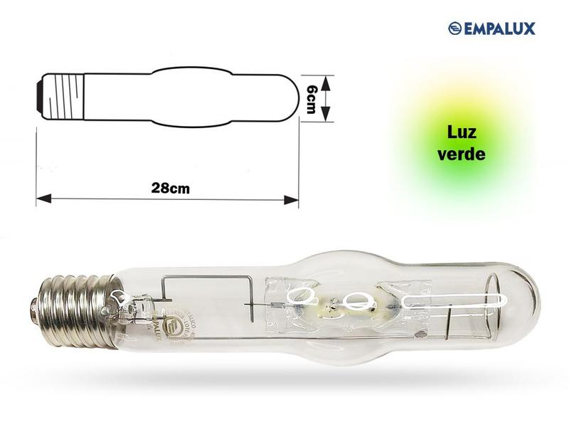 Imagem de Lâmpada Metálica Tubular Bt62 400W E40 Cor Verde