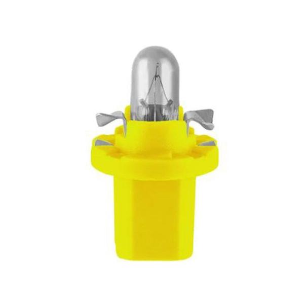 Lampada Mini Painel Volvo Base Plastica Amarela 24v 12w Ebs - Hella Imagem de Lampada Mini Painel Volvo Base Plastica Amarela 24v 12w Ebs
