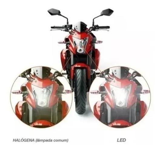 Imagem de Lampada Moto H4 Super Led Efeito Xenon 12000Lm Cg Ybr Cb